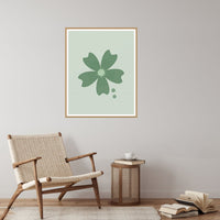 Sage Wash Cherry Blossom Printable Wall Art – Limited Edition Giclée Art Print | Instant Digital Download — Reading nook