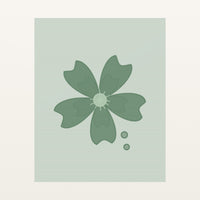 Sage Wash Cherry Blossom Printable Wall Art – Limited Edition Giclée Art Print | Instant Digital Download — Unframed flat preview