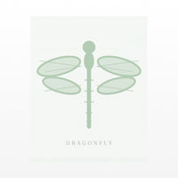 Sage Wash Dragonfly Art Print – Fine Art Giclée Digital Download | Signed 50-Edition — Unframed flat preview