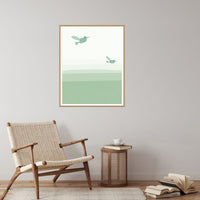Sage Wash Hummingbird Printable Wall Art – Limited Edition Giclée Art Print | Instant Digital Download — Reading nook
