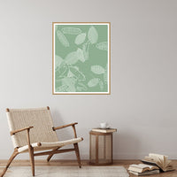 Sage Wash Tropical – Signed 50-Edition Giclée Print for Gallery Walls — Reading nook