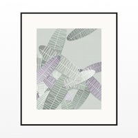 Sage Wash Tropical Wall Art Print – Signed Limited Edition Giclée | Modern Gallery Decor — Black gallery mat