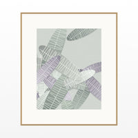 Sage Wash Tropical Wall Art Print – Signed Limited Edition Giclée | Modern Gallery Decor — Natural gallery mat