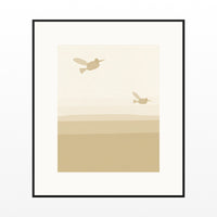 Sand Dune Hummingbird Printable Wall Art – Limited Edition Giclée Art Print | Instant Digital Download — Black gallery mat
