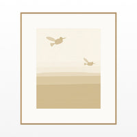 Sand Dune Hummingbird Printable Wall Art – Limited Edition Giclée Art Print | Instant Digital Download — Natural gallery mat
