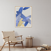 Sapphire Ink Tropical Wall Art Print – Signed Limited Edition Giclée | Modern Gallery Decor — Reading nook