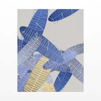 Sapphire Ink Tropical Wall Art Print – Signed Limited Edition Giclée | Modern Gallery Decor — Unframed flat preview