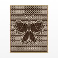 Sepia Archival Butterfly Printable Wall Art – Limited Edition Giclée Art Print | Instant Digital Download — Floating natural frame