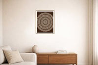 Sepia Archival Geometric Wall Art Print – Signed Limited Edition Giclée | Modern Gallery Decor — Living room lifestyle