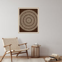 Sepia Archival Geometric Wall Art Print – Signed Limited Edition Giclée | Modern Gallery Decor — Reading nook