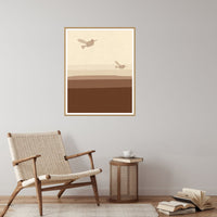 Sepia Archival Hummingbird Printable Wall Art – Limited Edition Giclée Art Print | Instant Digital Download — Reading nook