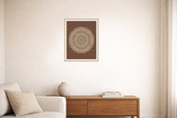 Sepia Archival Linear Wall Art Print – Signed Limited Edition Giclée | Modern Gallery Decor — Living room lifestyle