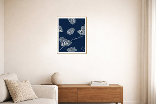 Signal Flag Tropical Wall Art Print – Signed Limited Edition Giclée | Modern Gallery Decor — Living room lifestyle