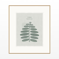 Soft Sage Fern Art Print – Fine Art Giclée Digital Download | Signed 50-Edition — Natural gallery mat