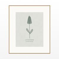 Soft Sage Lavender Printable Wall Art – Limited Edition Giclée Art Print | Instant Digital Download — Natural gallery mat