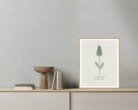 Soft Sage Lavender Printable Wall Art – Limited Edition Giclée Art Print | Instant Digital Download — Grey wall with bowl