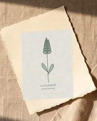 Soft Sage Lavender Printable Wall Art – Limited Edition Giclée Art Print | Instant Digital Download — Paper/edge detail