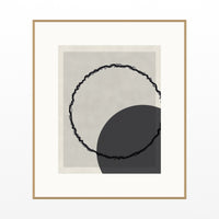 Sumi Ink Ombré Gradient Wall Art Print – Signed Limited Edition Giclée | Modern Gallery Decor — Natural gallery mat