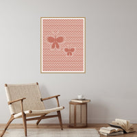Terracotta Blush Butterfly Printable Wall Art – Limited Edition Giclée Art Print | Instant Digital Download — Reading nook
