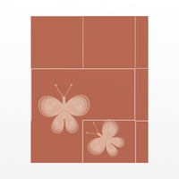 Terracotta & Blush Butterfly Printable Wall Art – Limited Edition Giclée Art Print | Instant Digital Download — Unframed flat preview