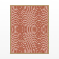 Terracotta & Blush Marble Swirl Art Print – Fine Art Giclée Digital Download | Signed 50-Edition — Floating natural frame