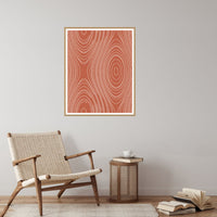 Terracotta & Blush Marble Swirl Art Print – Fine Art Giclée Digital Download | Signed 50-Edition — Reading nook
