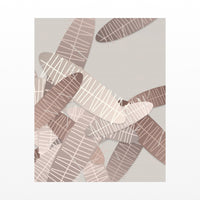 Terracotta & Blush Tropical Wall Art Print – Signed Limited Edition Giclée | Modern Gallery Decor — Unframed flat preview