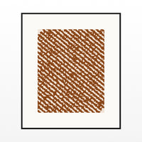 Terracotta Charcoal Ombré Gradient Printable Wall Art – Limited Edition Giclée Art Print | Instant Digital Download — Black gallery mat