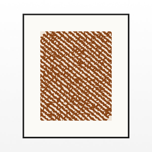 Terracotta Charcoal Ombré Gradient Printable Wall Art – Limited Edition Giclée Art Print | Instant Digital Download — Black gallery mat