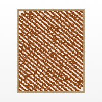 Terracotta Charcoal Ombré Gradient Printable Wall Art – Limited Edition Giclée Art Print | Instant Digital Download — Floating natural frame