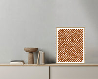 Terracotta Charcoal Ombré Gradient Printable Wall Art – Limited Edition Giclée Art Print | Instant Digital Download — Grey wall with bowl