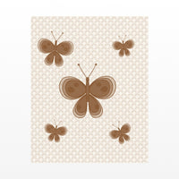 Terracotta Line Butterfly Wall Art Print – Signed Limited Edition Giclée | Modern Gallery Decor — Unframed flat preview
