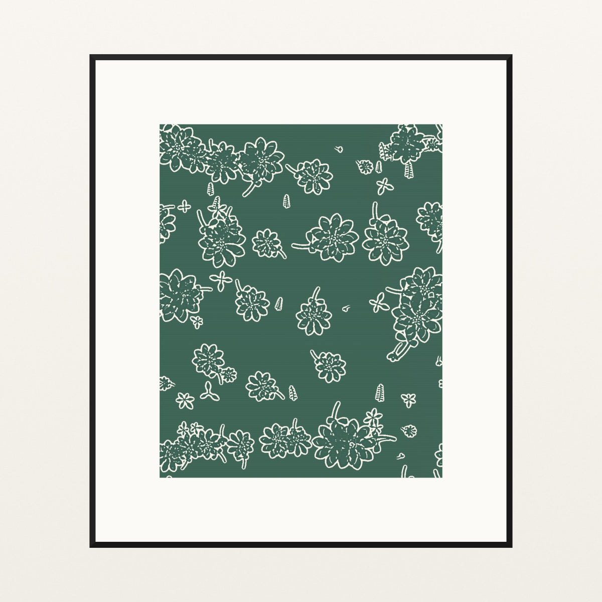 Tropical Muted Ombré Gradient Printable Wall Art – Limited Edition Giclée Art Print | Instant Digital Download — Black gallery mat