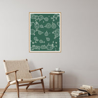 Tropical Muted Ombré Gradient Printable Wall Art – Limited Edition Giclée Art Print | Instant Digital Download — Reading nook