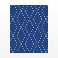 Ultramarine & Gold Geometric Art Print – Fine Art Giclée Digital Download | Signed 50-Edition — Unframed flat preview