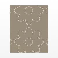 Unbleached Cotton Retro 70s Wall Art Print  — Unframed flat preview