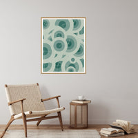Viridian & Rose Adire – Signed 50-Edition Giclée Print for Gallery Walls — Reading nook