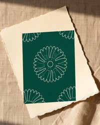 Viridian & Rose Ankara Printable Wall Art – Limited Edition Giclée Art Print | Instant Digital Download — Paper/edge detail