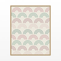 Viridian & Rose Ombré Gradient – Signed 50-Edition Giclée Print for Gallery Walls — Floating natural frame