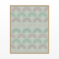 Viridian & Rose Ombré Gradient – Signed 50-Edition Giclée Print for Gallery Walls — Floating natural frame
