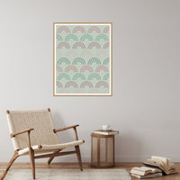 Viridian & Rose Ombré Gradient – Signed 50-Edition Giclée Print for Gallery Walls — Reading nook