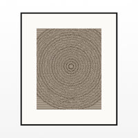 Warm Earth Linear Wall Art Print – Signed Limited Edition Giclée | Modern Gallery Decor — Black gallery mat