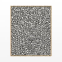 Warm Earth Tie-dye – Limited Edition Tie-dye Art Print — Floating natural frame