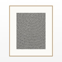 Warm Earth Tie-dye – Limited Edition Tie-dye Art Print — Natural gallery mat