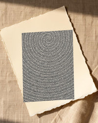Warm Earth Tie-dye – Limited Edition Tie-dye Art Print — Paper/edge detail