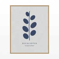 Warm Ivory Eucalyptus Wall Art Print – Signed Limited Edition Giclée | Modern Gallery Decor — Floating natural frame
