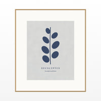 Warm Ivory Eucalyptus Wall Art Print – Signed Limited Edition Giclée | Modern Gallery Decor — Natural gallery mat