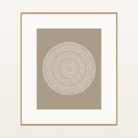 Warm Linen Geometric Wall Art Print – Signed Limited Edition Giclée | Modern Gallery Decor — Natural gallery mat