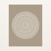 Warm Linen Geometric Wall Art Print – Signed Limited Edition Giclée | Modern Gallery Decor — Unframed flat preview