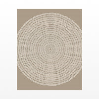 Warm Linen Geometric Wall Art Print – Signed Limited Edition Giclée | Modern Gallery Decor — Unframed flat preview